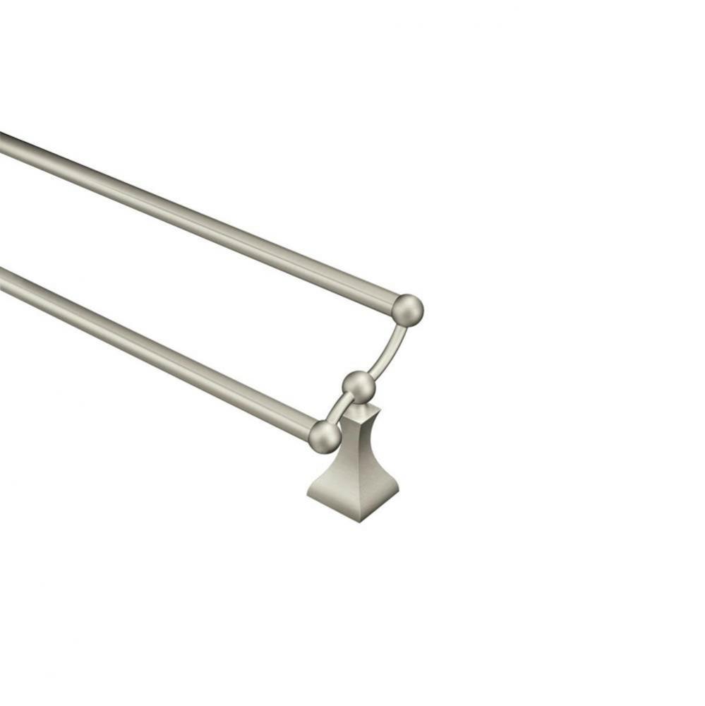 Brushed Nickel 24&apos;&apos; Double Towel Bar