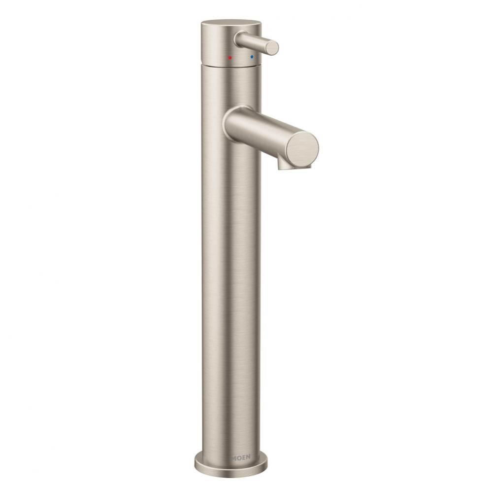 Align One-Handle Single Hole Modern Vessel Sink Bathroom Faucet, Brushed Nickel