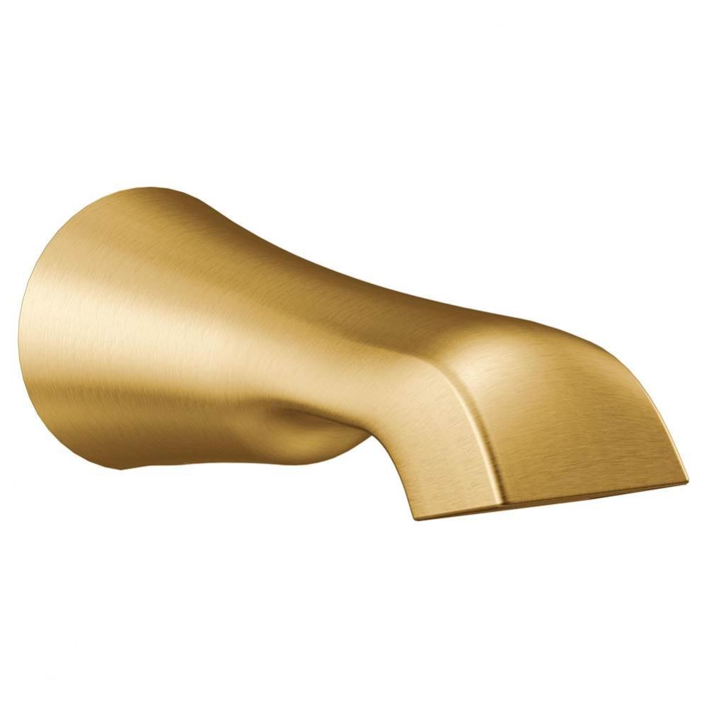 Flara 1/2-Inch Slip Fit Connection Non-Diverting Tub Spout, Brushed Gold