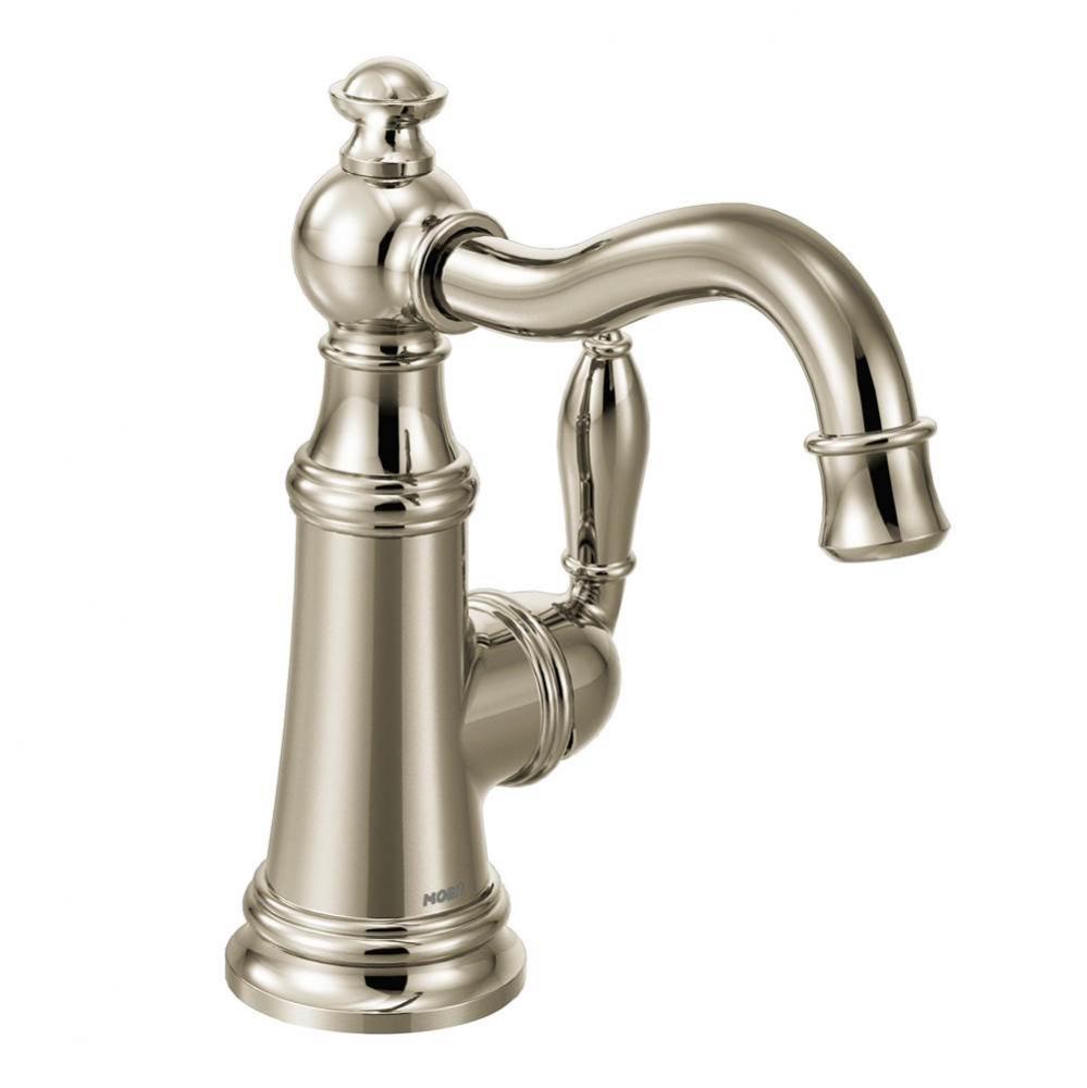 Weymouth One-Handle High Arc Bar Faucet, Polished Nickel