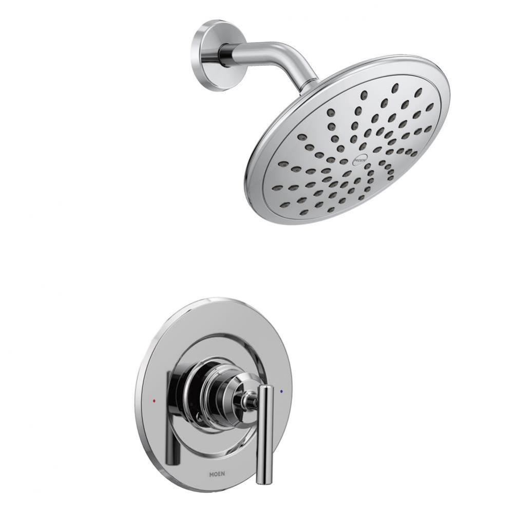 Gibson Posi-Temp Pressure Balancing Modern Shower Only Trim with 8-Inch Rainshower, Valve Required
