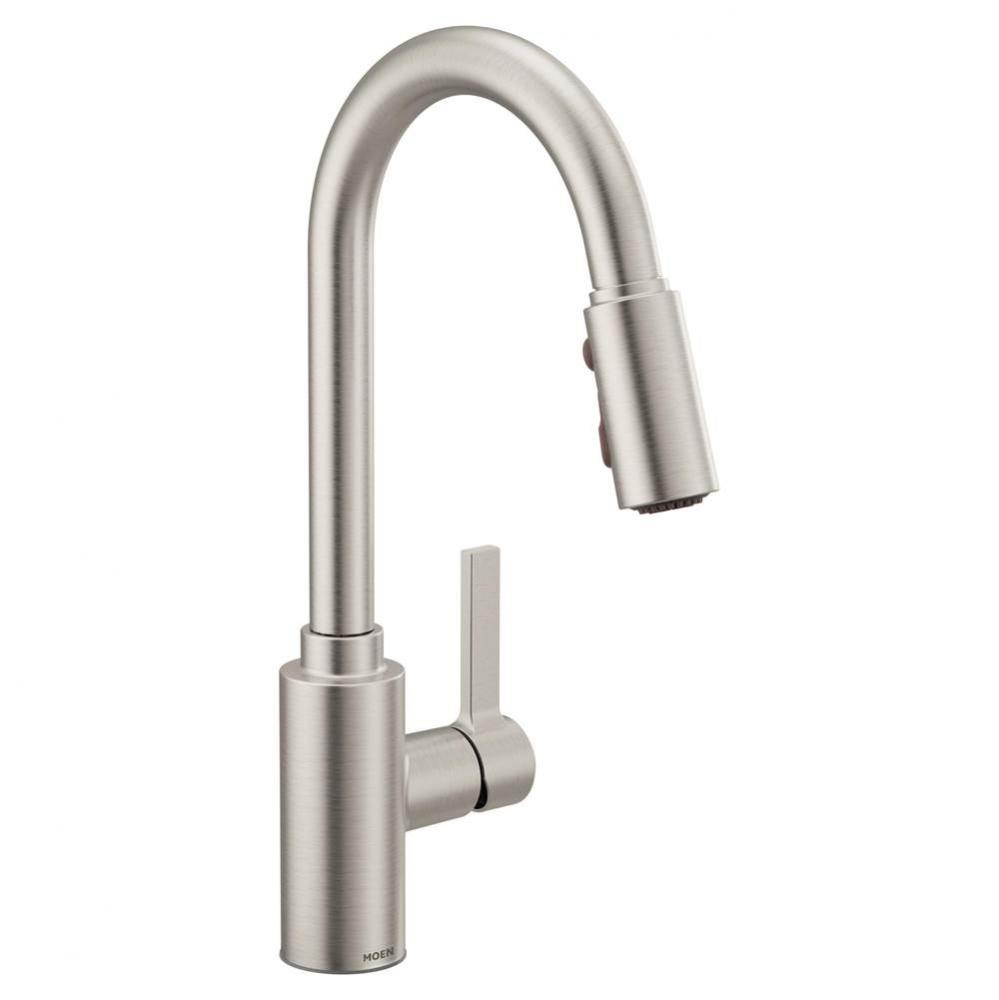 Genta LX Single-Handle Pull-Down Sprayer Modern Kitchen Faucet with Reflex and Power Boost, Spot R