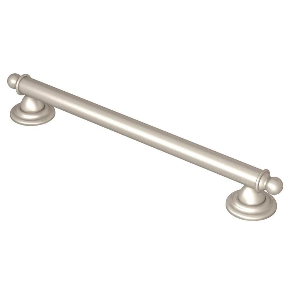 Brushed Nickel 18&apos;&apos; Designer Grab Bar