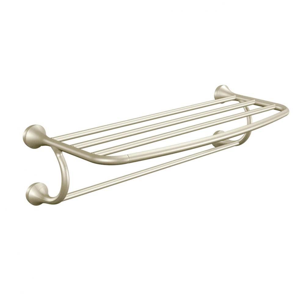 Brushed Nickel Towel Shelf