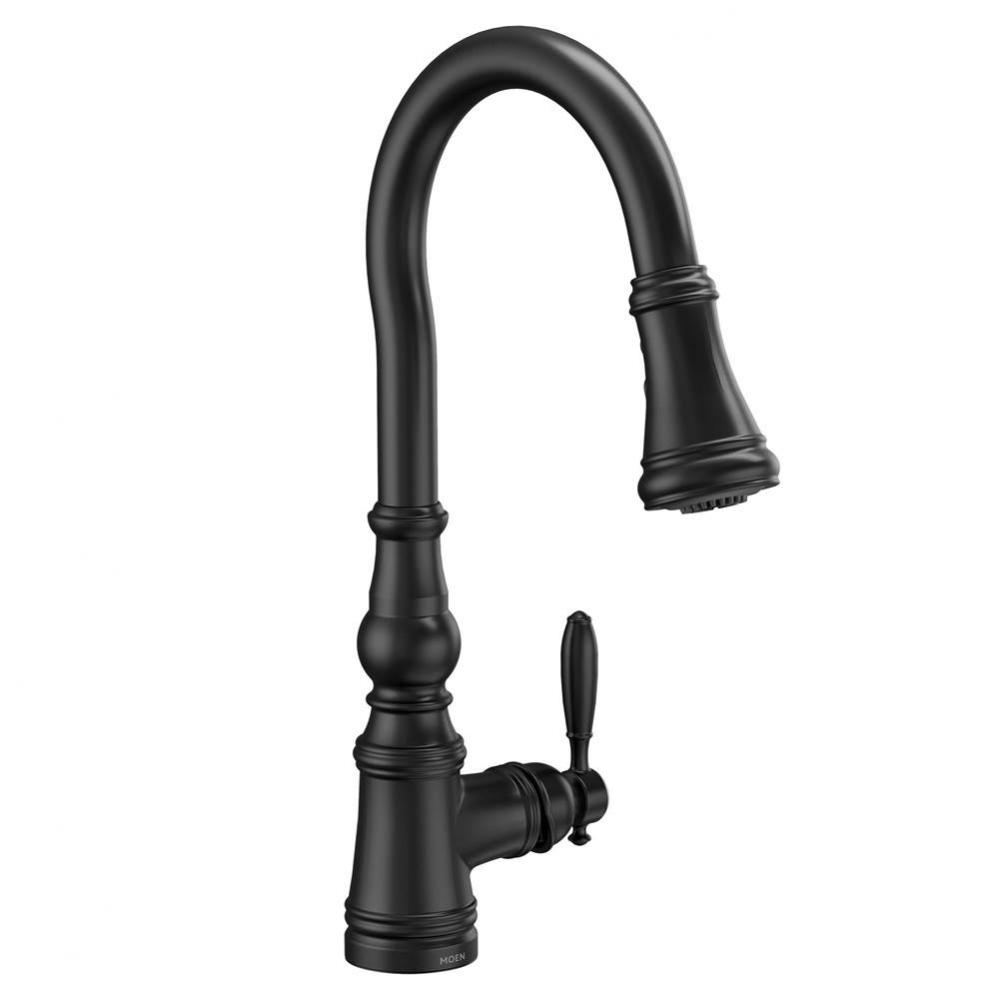 Moen Weymouth 1-Handle Kitchen Faucet in Matte Black