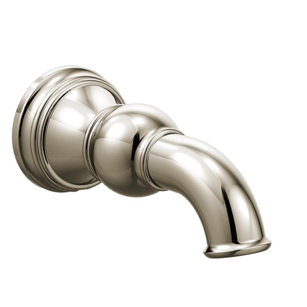 Weymouth 1/2-Inch Slip Fit Connection Non-Diverting Tub Spout, Polished Nickel