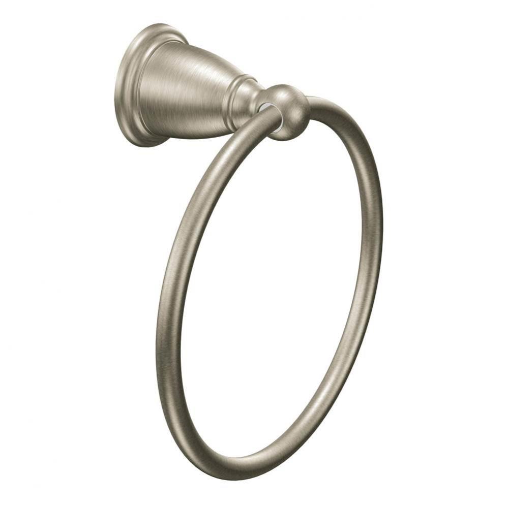 Brushed Nickel Towel Ring