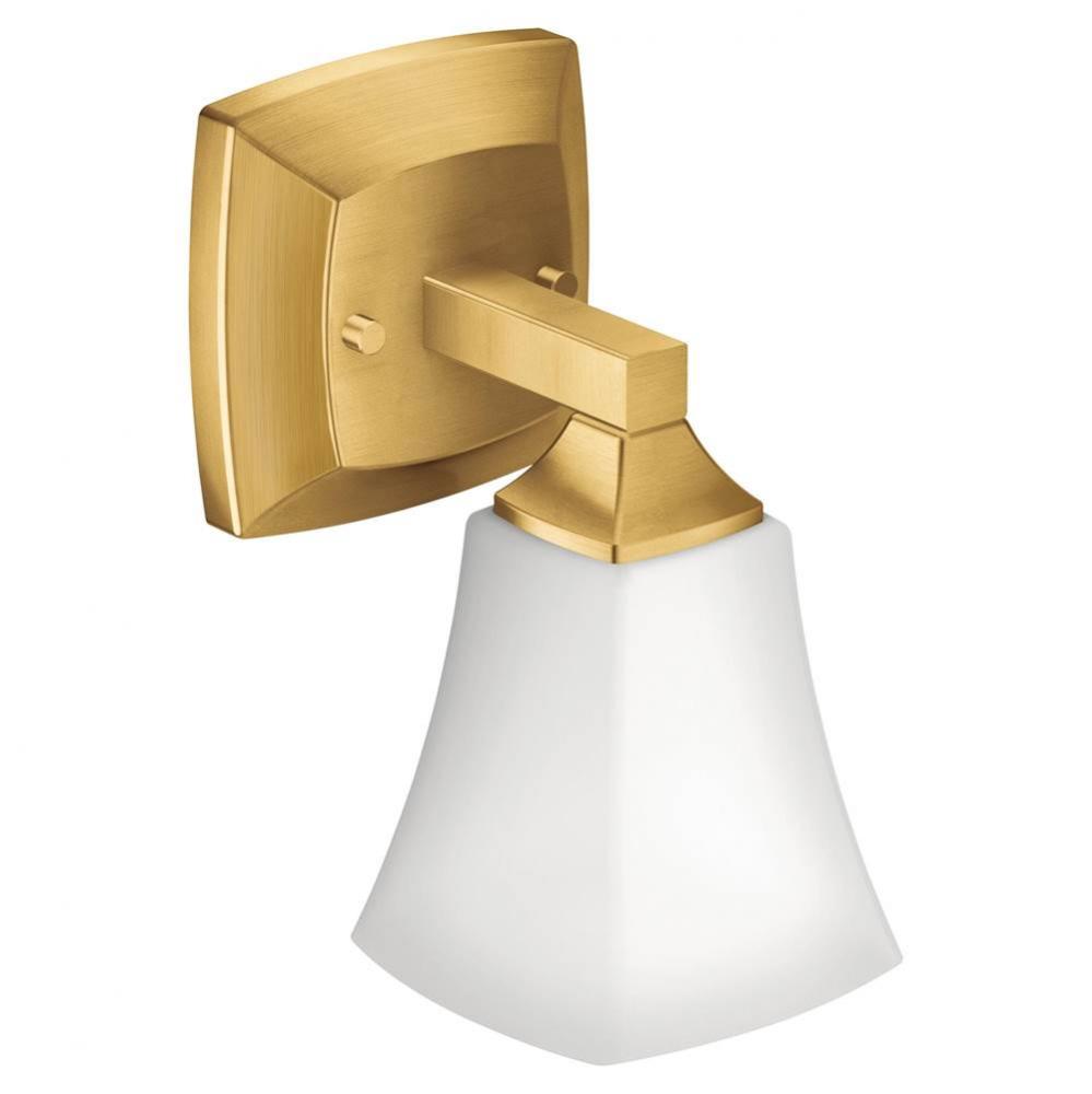 Brushed Gold One Globe Bath Light