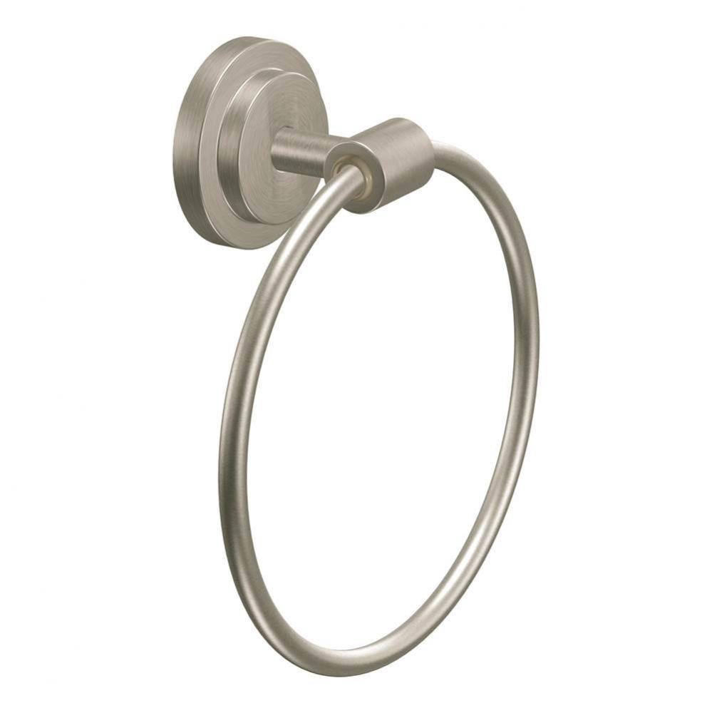 Brushed Nickel Towel Ring