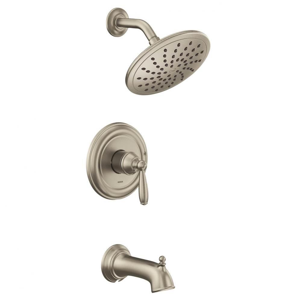 Brantford M-CORE 2-Series Eco Performance 1-Handle Tub and Shower Trim Kit in Brushed Nickel (Valv