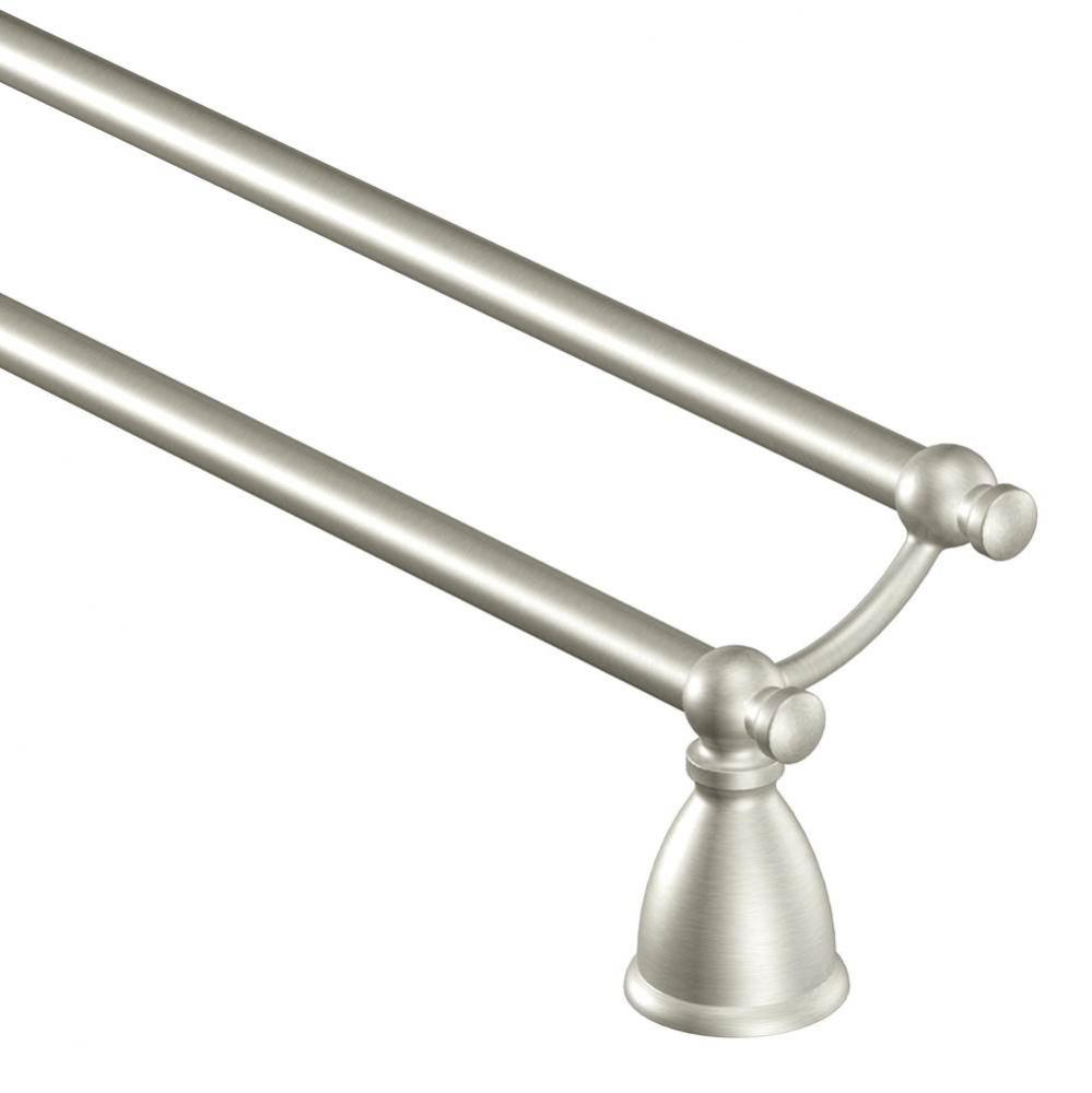 Brushed Nickel 24&apos;&apos; Double Towel Bar