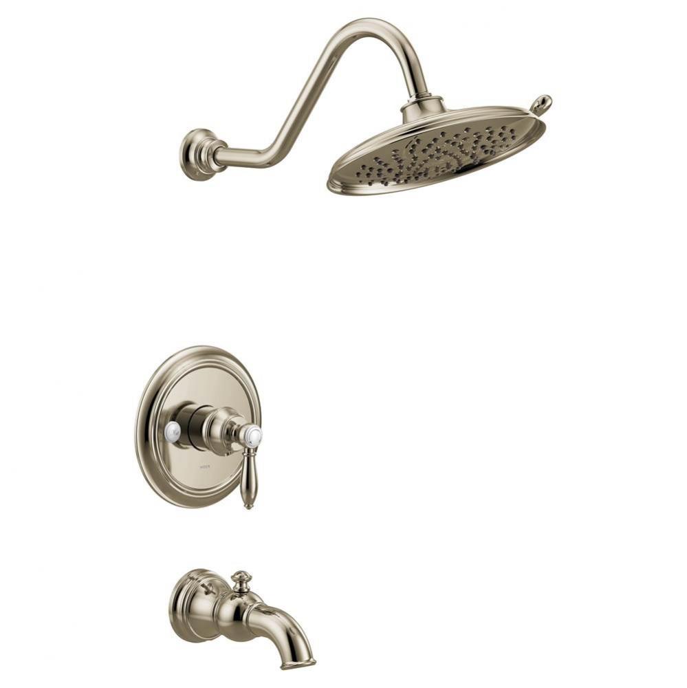 Weymouth M-CORE 3-Series 1-Handle Eco-Performance Tub and Shower Trim Kit in Polished Nickel (Valv