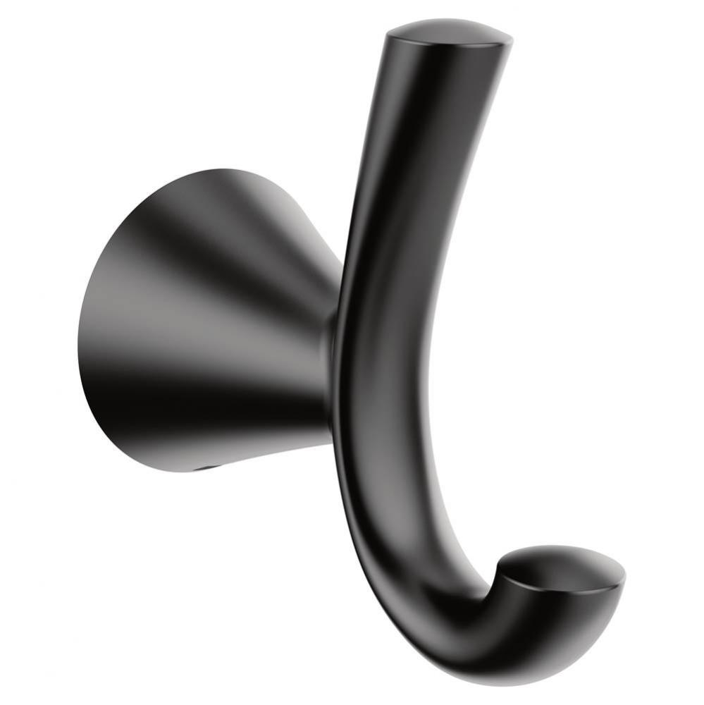 Matte Black Double Robe Hook