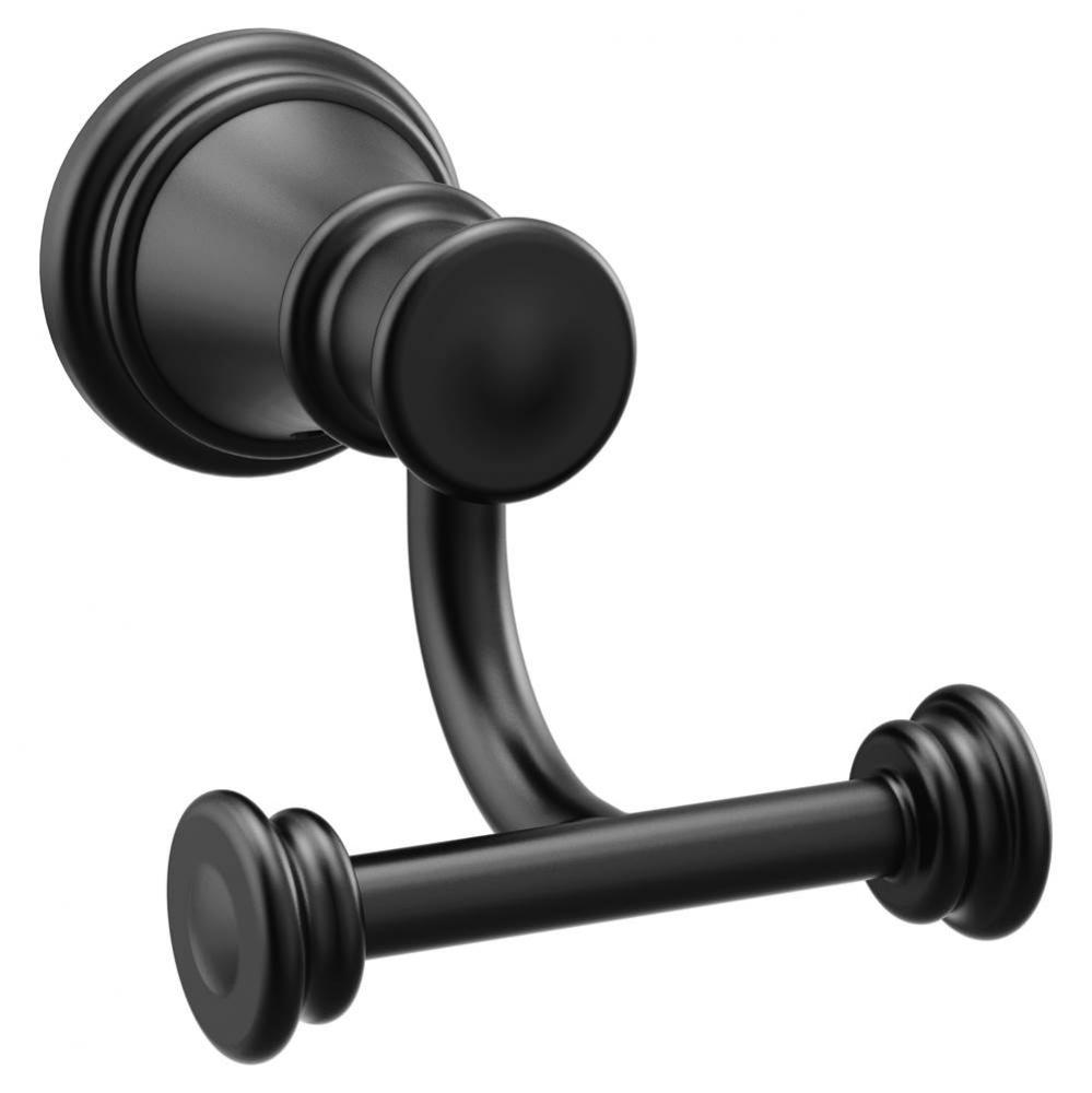 Matte Black Double Robe Hook