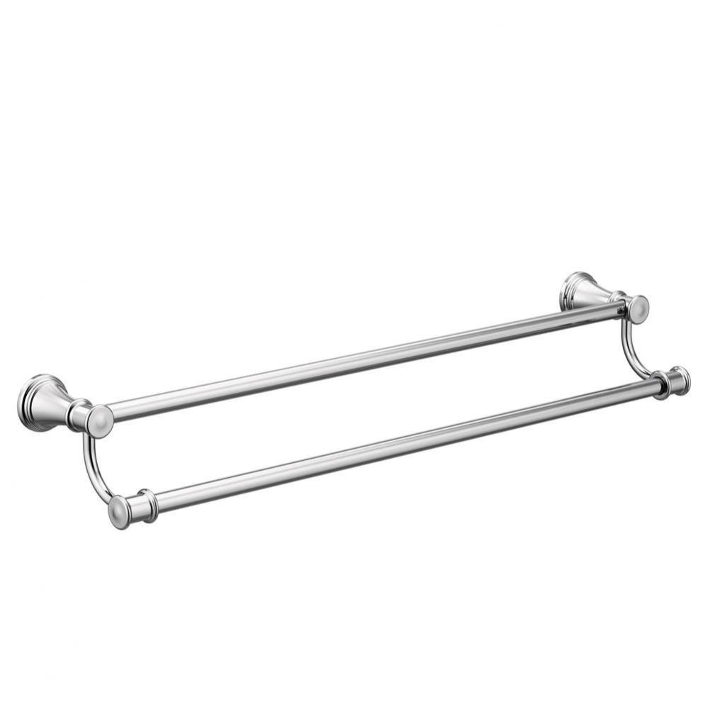 Chrome 24&apos;&apos; Double Towel Bar