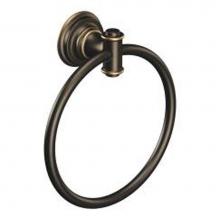 Moen DN9186BRB - Mediterranean bronze towel ring