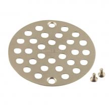 Moen 102763BN - 4-Inch Screw-In Shower Strainer Drain Cover, Brushed Nickel