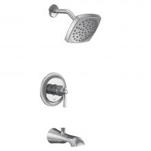 Moen UTS2913EP - Flara M-CORE 2-Series Eco Performance 1-Handle Tub and Shower Trim Kit in Chrome (Valve Sold Separ