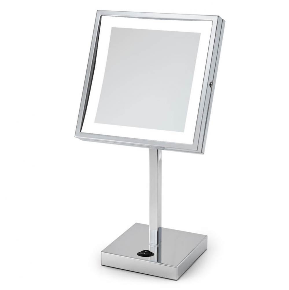 Elixir Counter Top LED Lighted Makeup Mirror in Polished Chrome