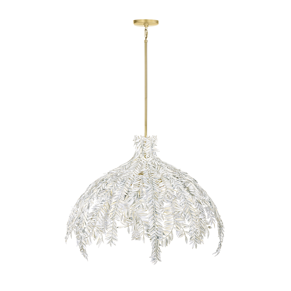 Jalore 6 Light Pendant in Distressed White