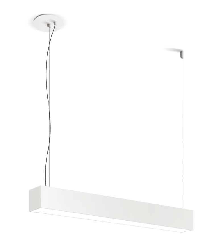 4&#39; LED Linear Suspension Mount, 2&#34;Wide, 3000K, White