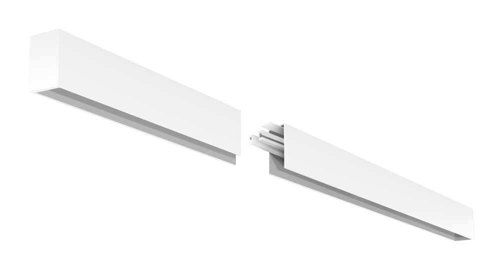 8&#39; LED Linear Surface Mount Extension Kit, 2&#34; Wide, 4000K, White