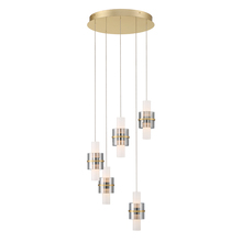 Eurofase 45594-014 - Rola 10LT Light Pendant in Brushed Gold