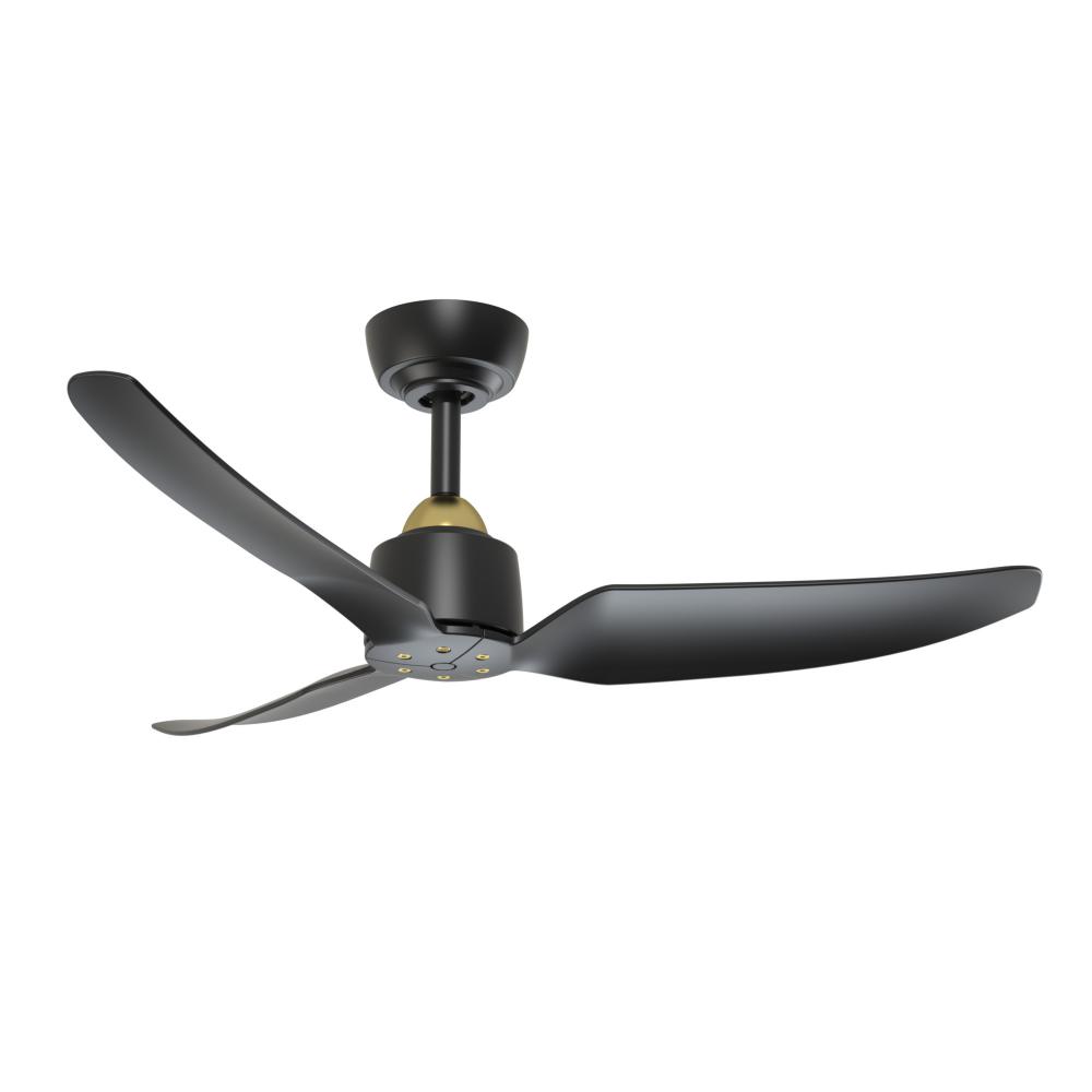 Hugo 42-in Brushed Gold/Matte Black FAN Ceiling Fan