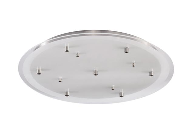 Round Seven Light Line Voltage (120V) Canopy