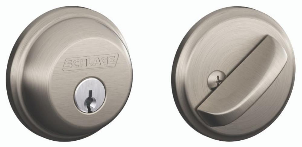 SINGLE CYLINDER DEADBOLT IN SATIN NICKEL