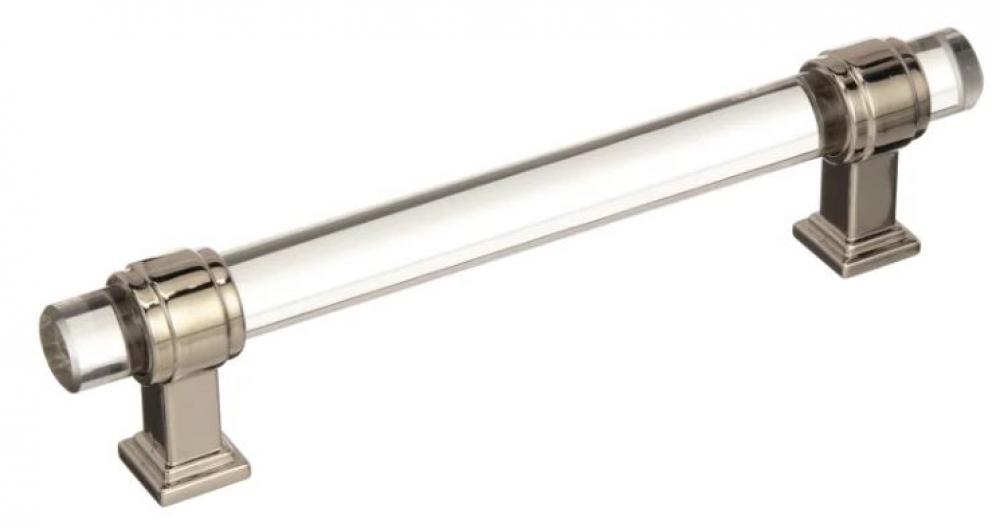 Glacio 5 Inch (128 mm) Center to Center Bar Cabinet Pull IN POLISHED NICKEL