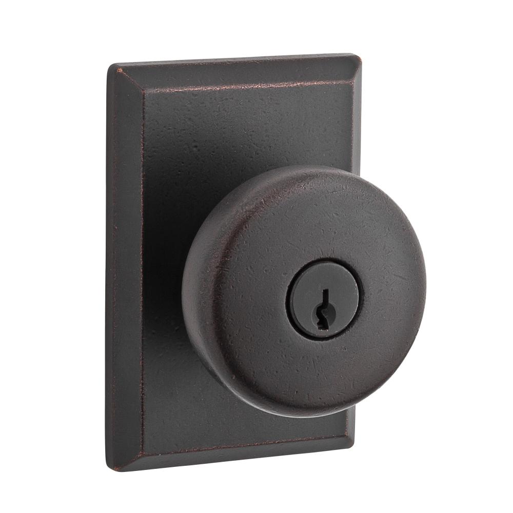 BALDWIN PRV RUSTIC KNOB W? RUST SQU ROSE