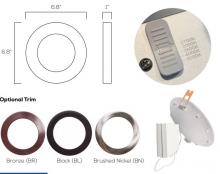Ellen Lighting and Hardware Items SES-SDL8-CCT-18 - SDL8 | CCT Slim 18 watt Downlight - 1440 Lumens adjustable 27K-5K