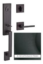 Ellen Lighting and Hardware Items SC.SEA.TUBR.CSR.190 - SEATTLE LOCK SET SATIN BLACK