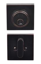 Ellen Lighting and Hardware Items TIB10644BLK - SQUARE NO PROFILE DEAD BOLT MB