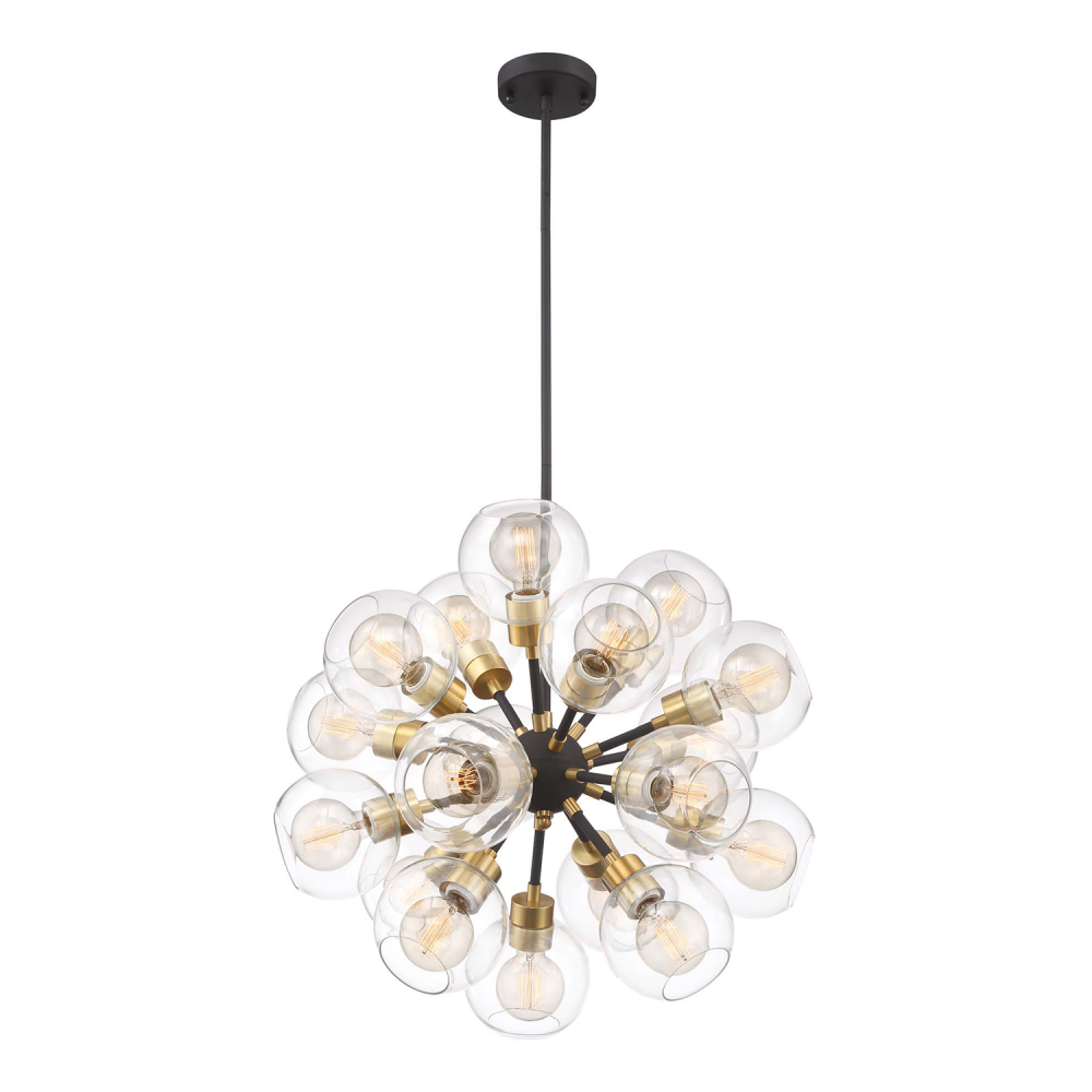 18-Light 24&#34; Globe Sputnik Chandelier