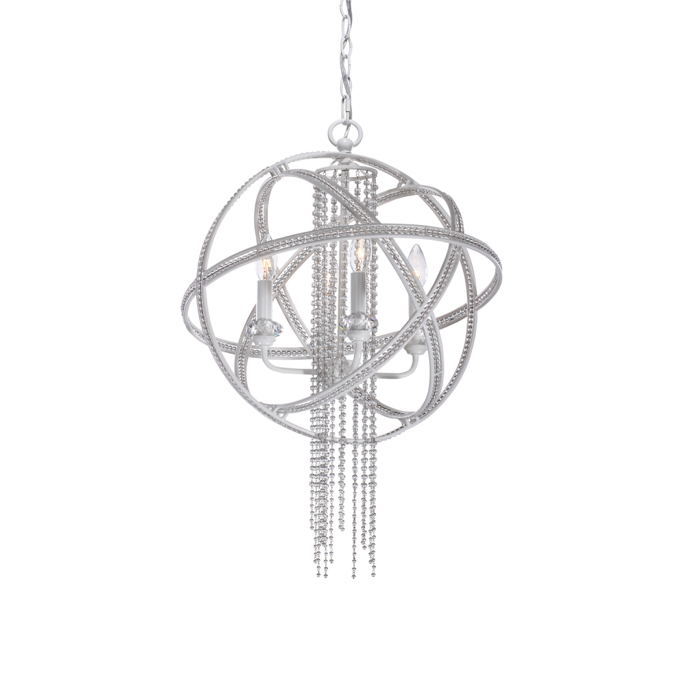 1-Light 9&#34; Orbital Crystal Chandelier