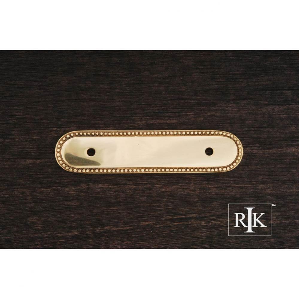 Beaded Oblong Pull Backplate