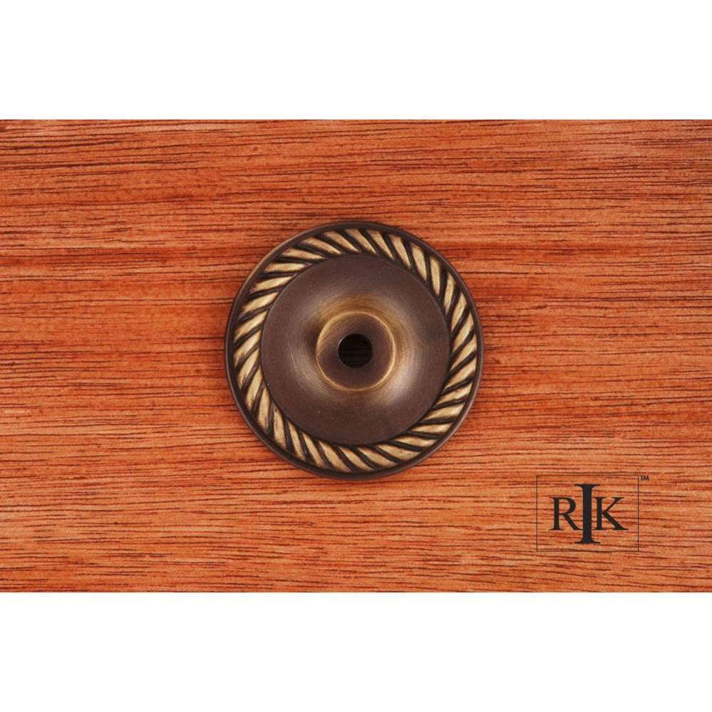 Rope Single Hole Backplate