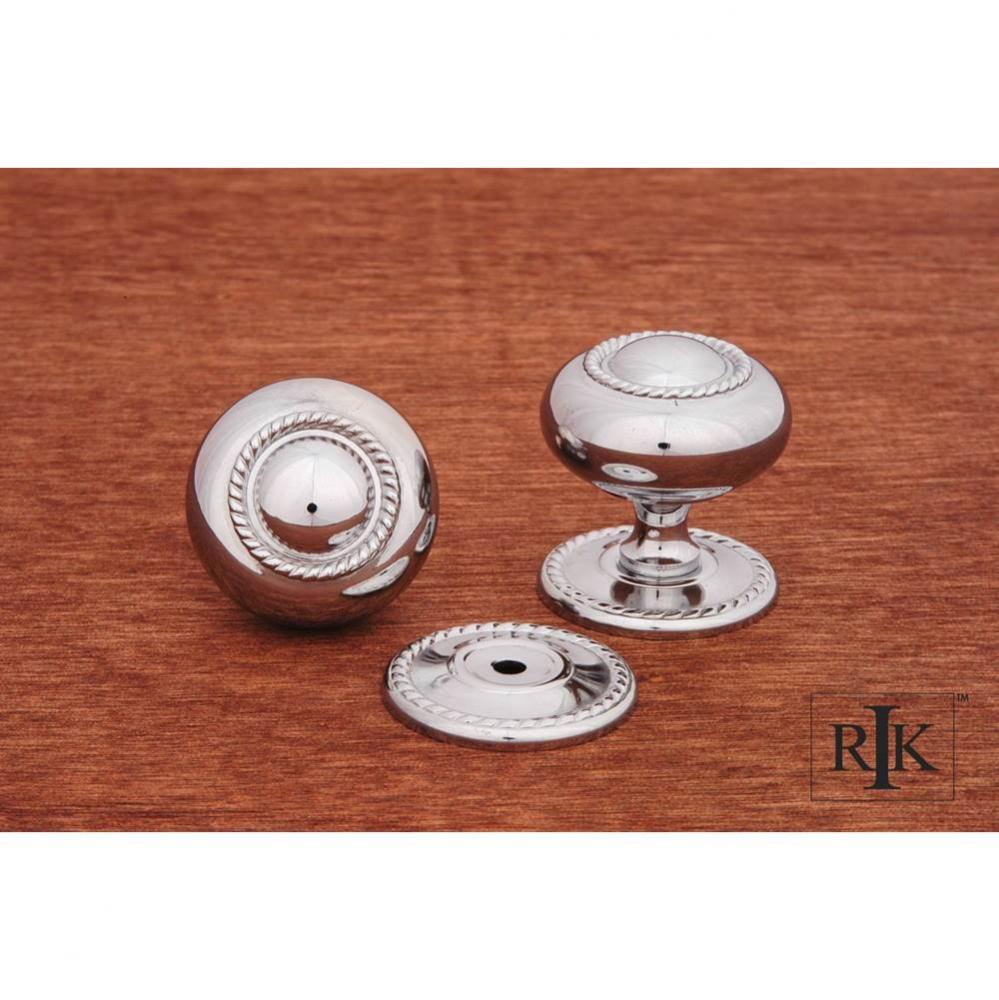 Large Rope Knob with Detachable Back Plate