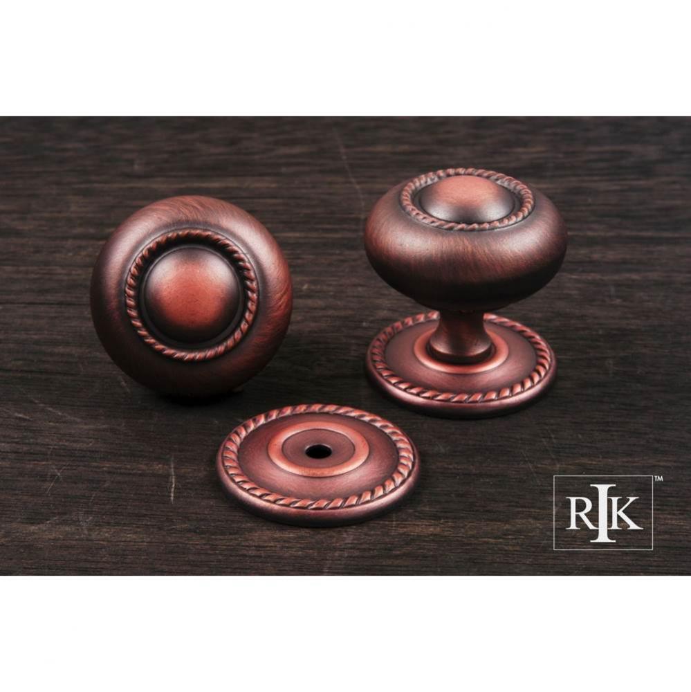 Large Rope Knob with Detachable Back Plate