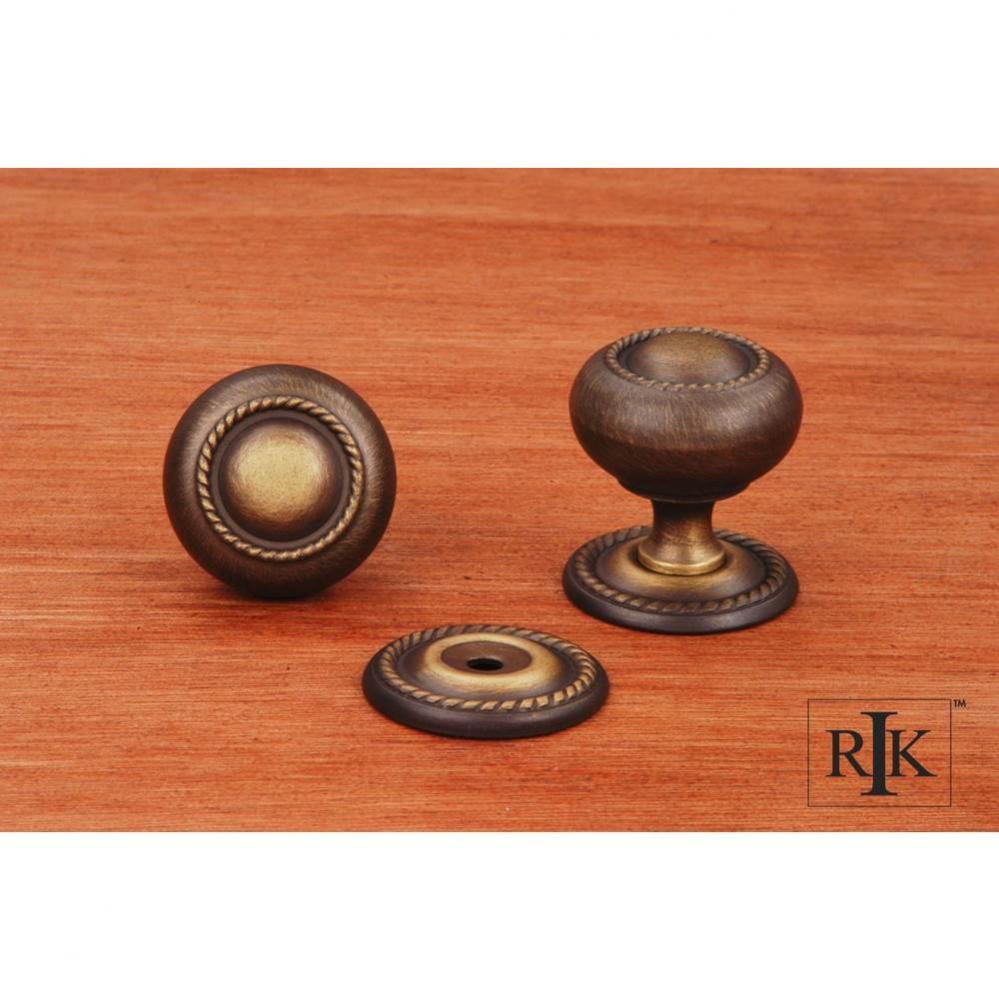 Small Rope Knob with Detachable Back Plate