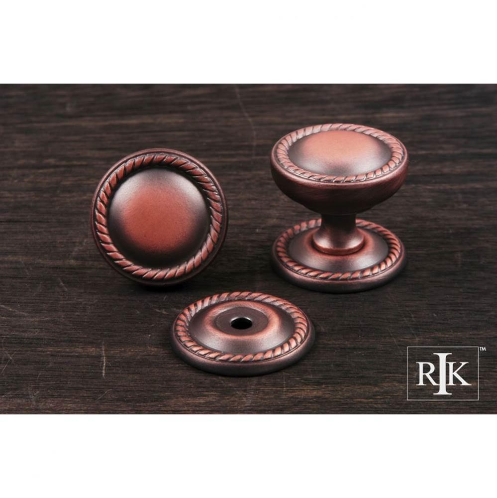 Flat Rope Knob with Detachable Back Plate