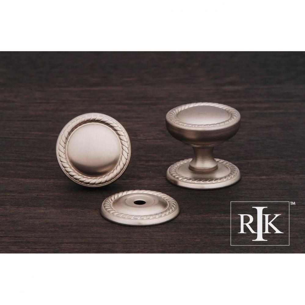 Flat Rope Knob with Detachable Back Plate