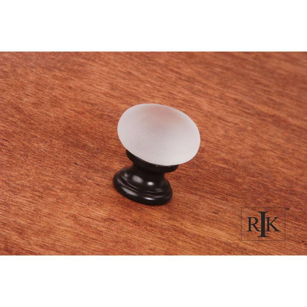 Smoked Glass Round Knob