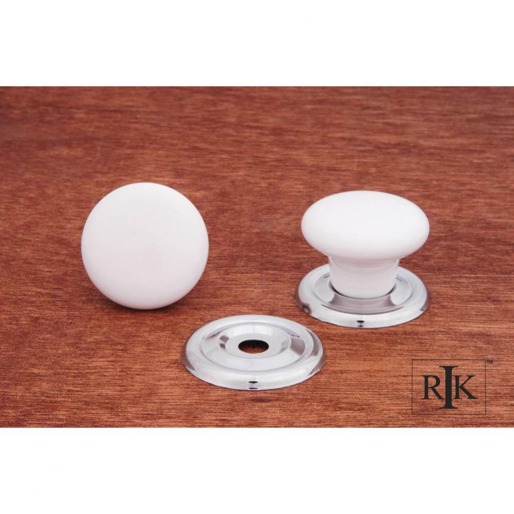 Flat Porcelain Knob