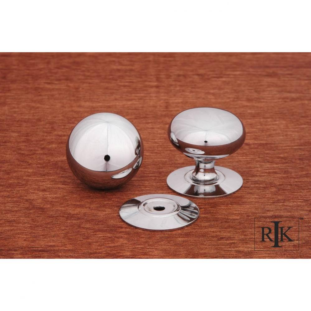 Large Plain Knob with Detachable Back Plate