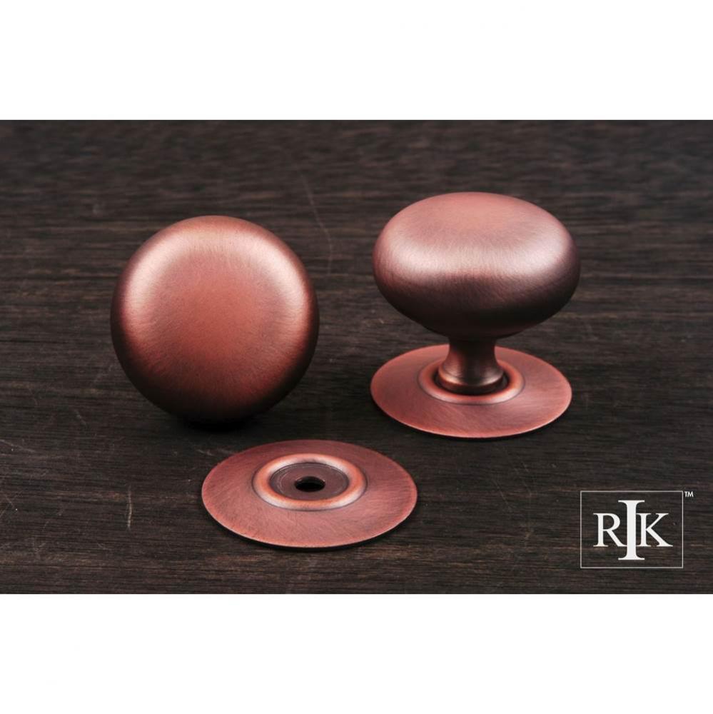 Large Plain Knob with Detachable Back Plate