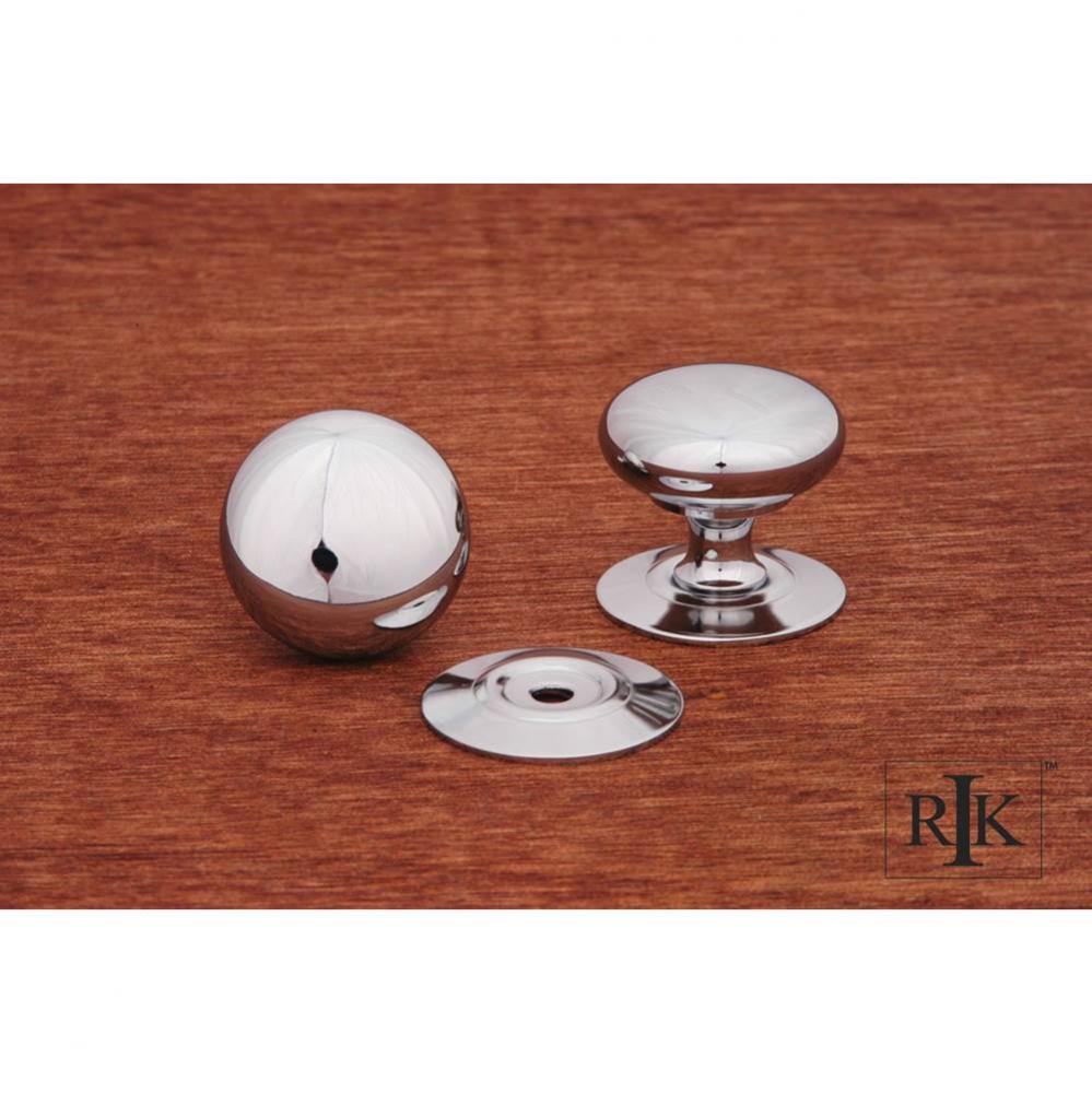 Small Plain Knob with Detachable Back Plate