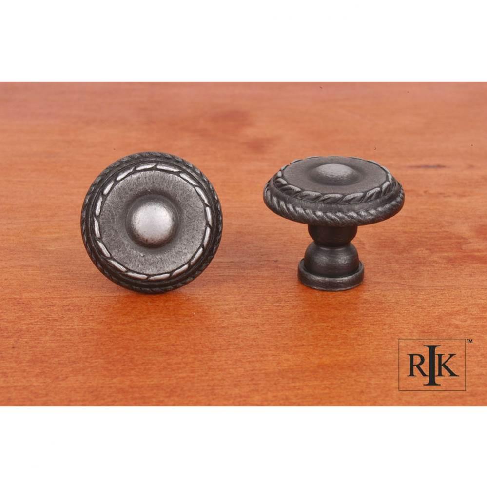 Small Double Roped Edge Knob